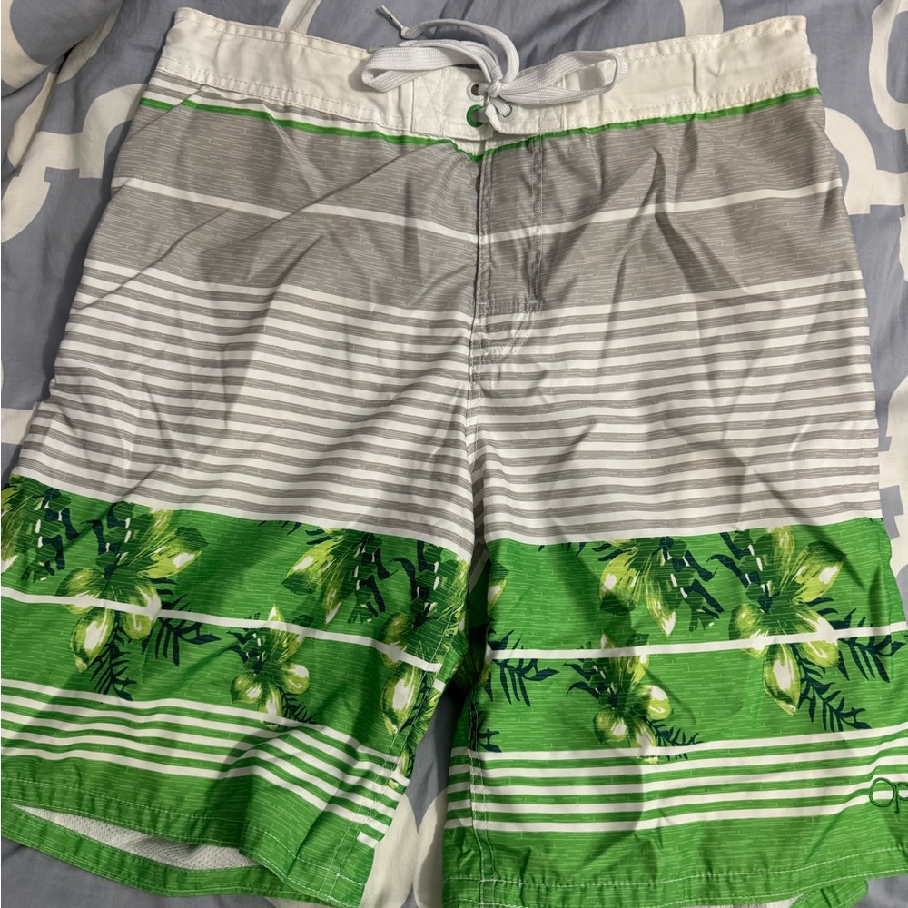 OP Green and Gray Board Shorts